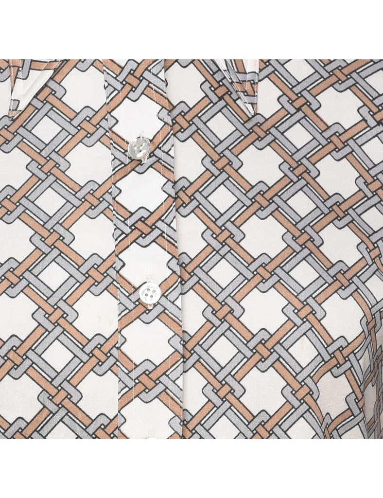 Abstract Print Shirt - M