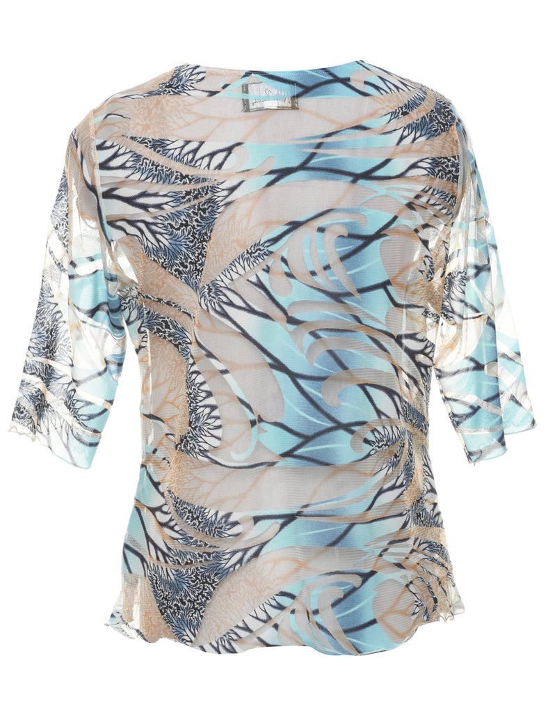 Abstract Print Top - XL