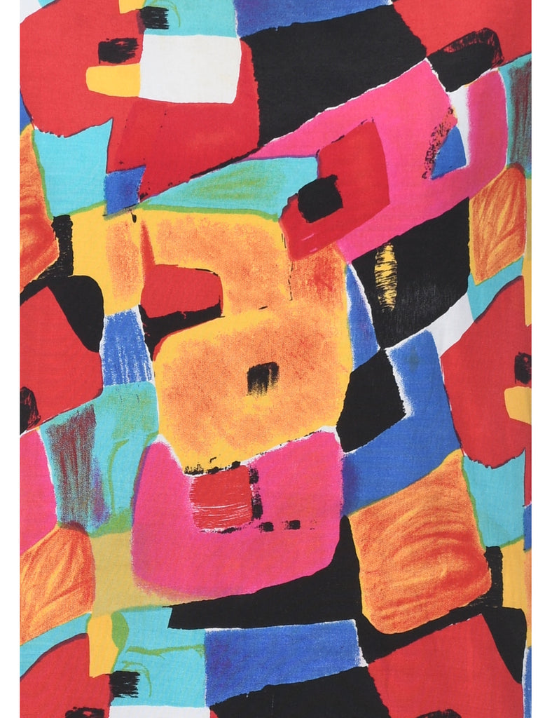 Abstract Print Top - S
