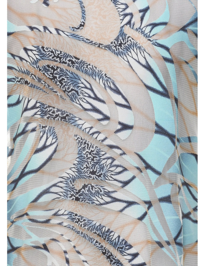 Abstract Print Top - XL