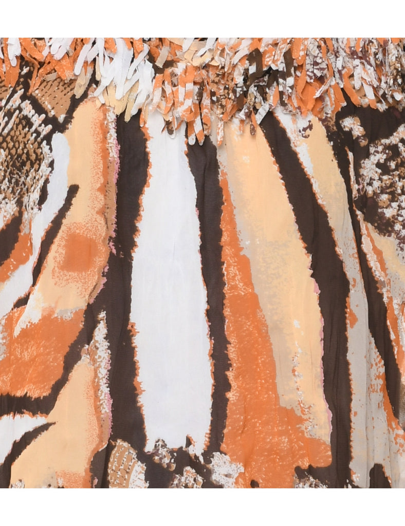 Abstract Printed Top - L
