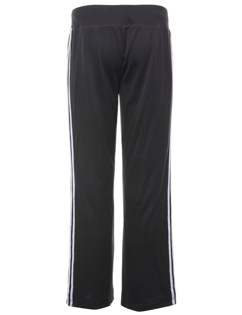 Adidas Black & Blue Contrast Strip Track Pants - W32 L29