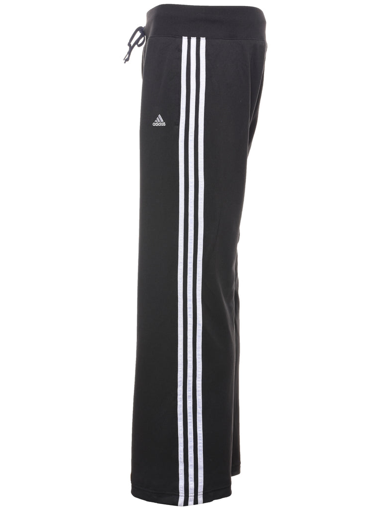 Adidas Black & Blue Contrast Strip Track Pants - W32 L29