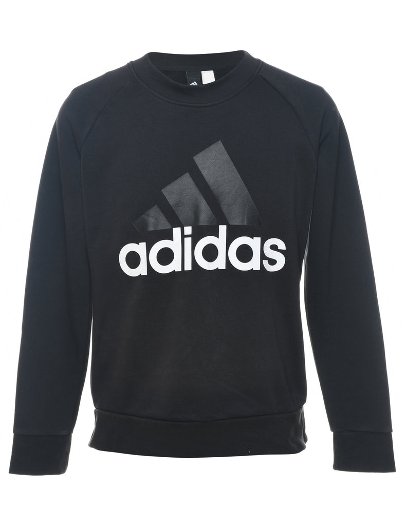 Adidas Black Printed Sweatshirt - S
