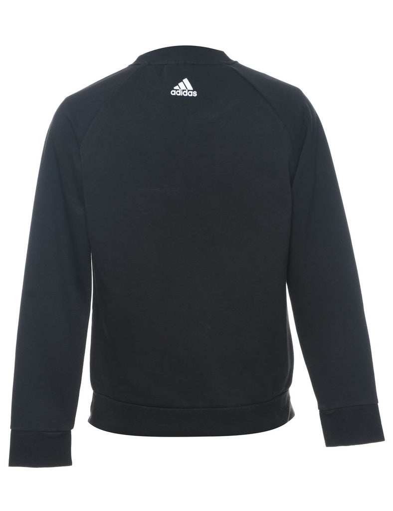 Adidas Black Printed Sweatshirt - S
