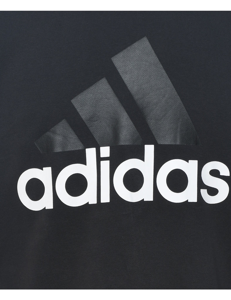 Adidas Black Printed Sweatshirt - S