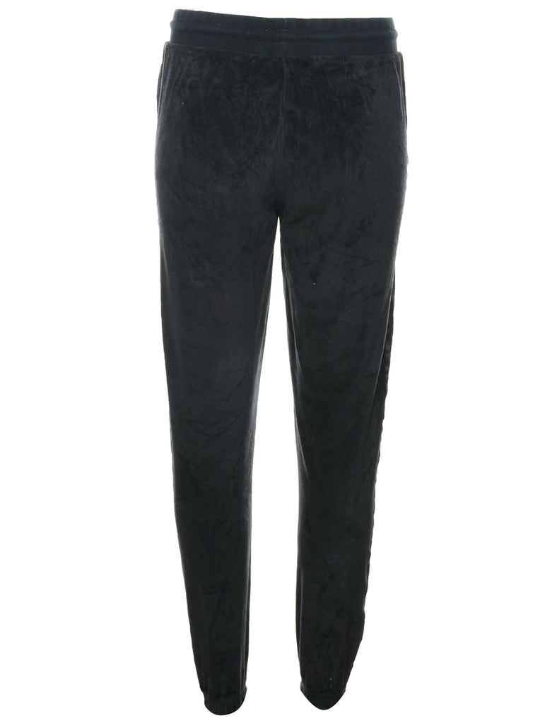 Adidas Black Velour Trousers - W26 L27