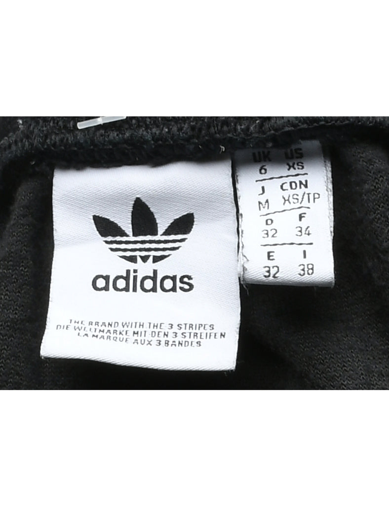 Adidas Black Velour Trousers - W26 L27