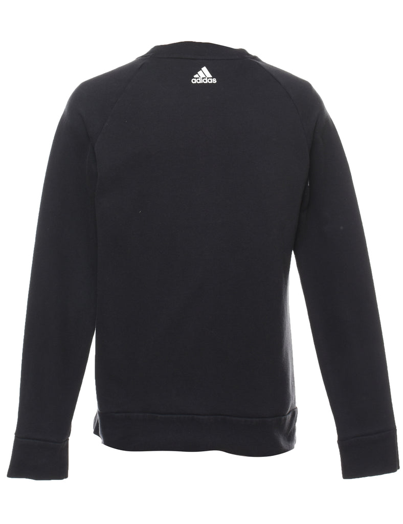Adidas Black & White Contrast Sweatshirt - L