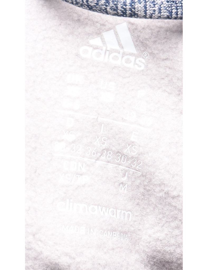 Adidas Hooded Navy Hooded Sweatshirt - XS