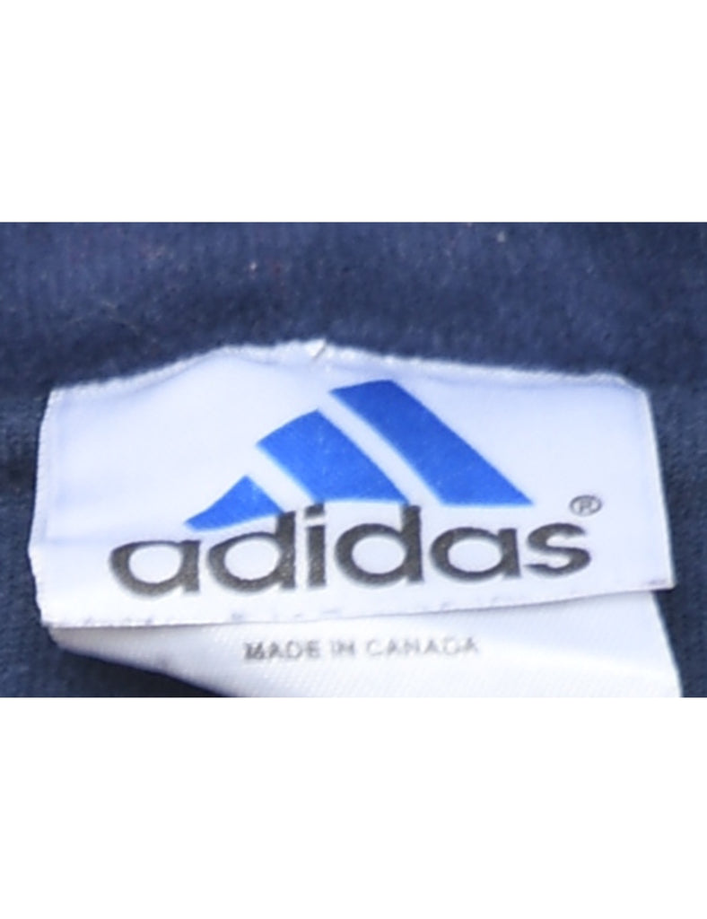 Adidas Navy Y2K Velour Track Top - S