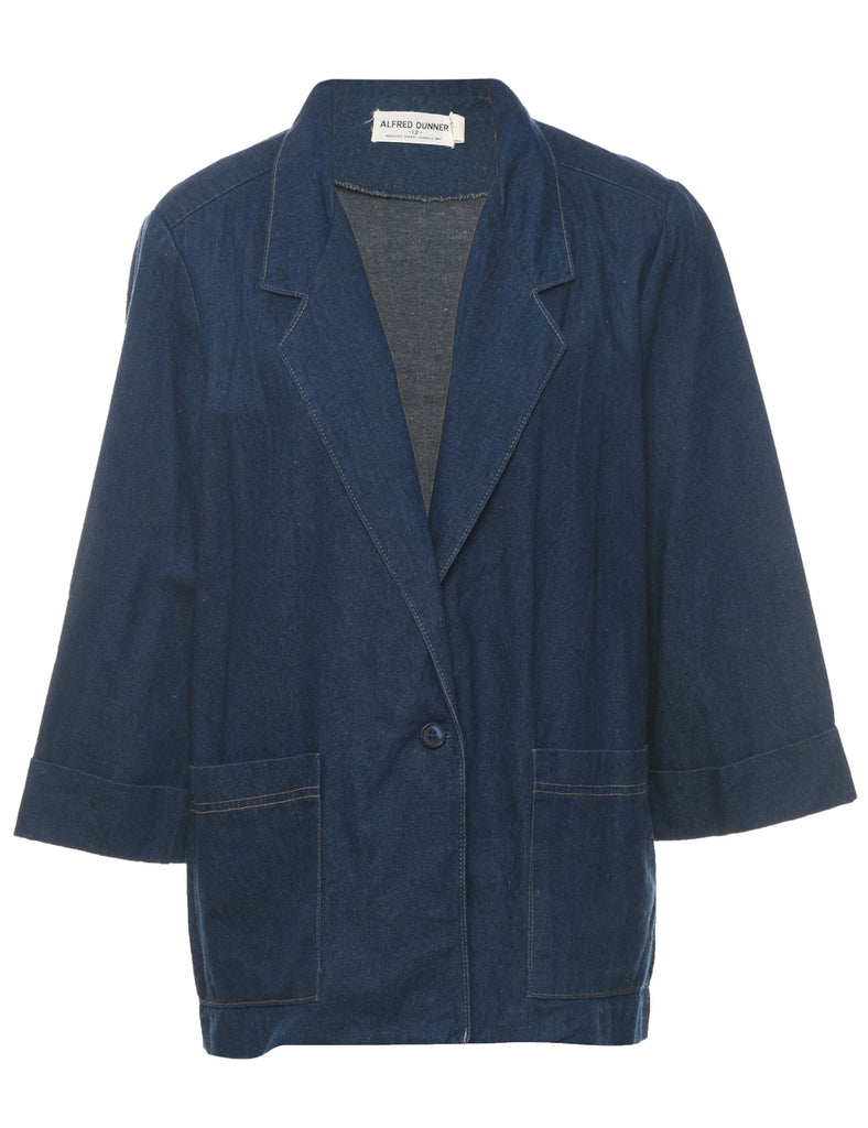 Alfred Dunner Classic Indigo Denim Jacket - L