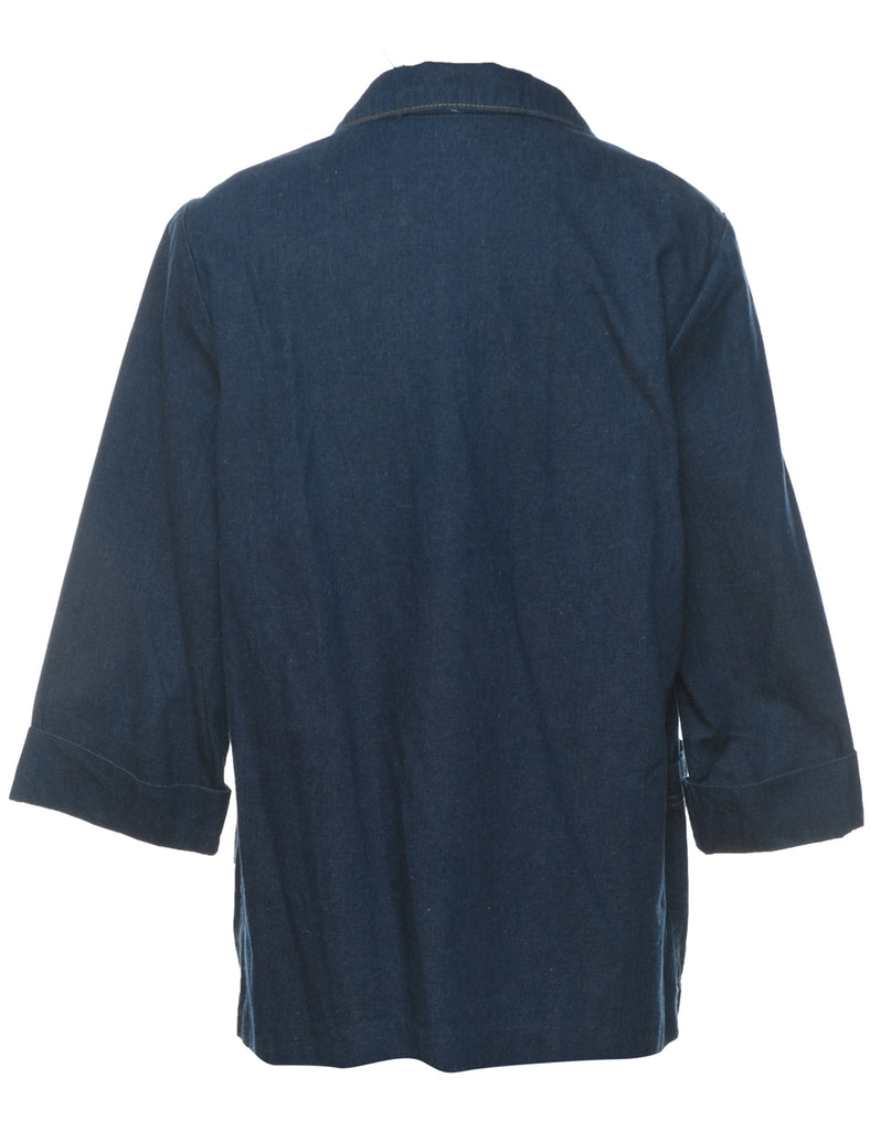 Alfred Dunner Classic Indigo Denim Jacket - L