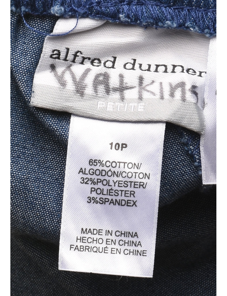 Alfred Dunner Elasticated Waist Denim Trousers - W30 L27