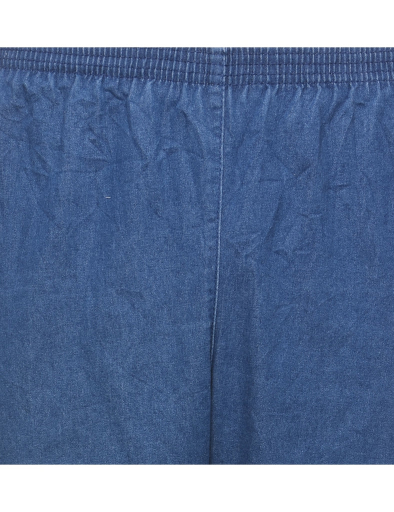 Alfred Dunner Elasticated Waist Medium Wash Denim Trousers - W28 L30