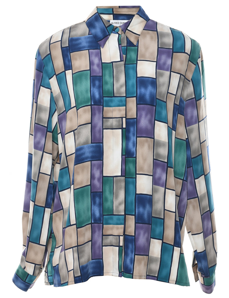 Alfred Dunner Geometric Print Multi-Colour Blouse - XL