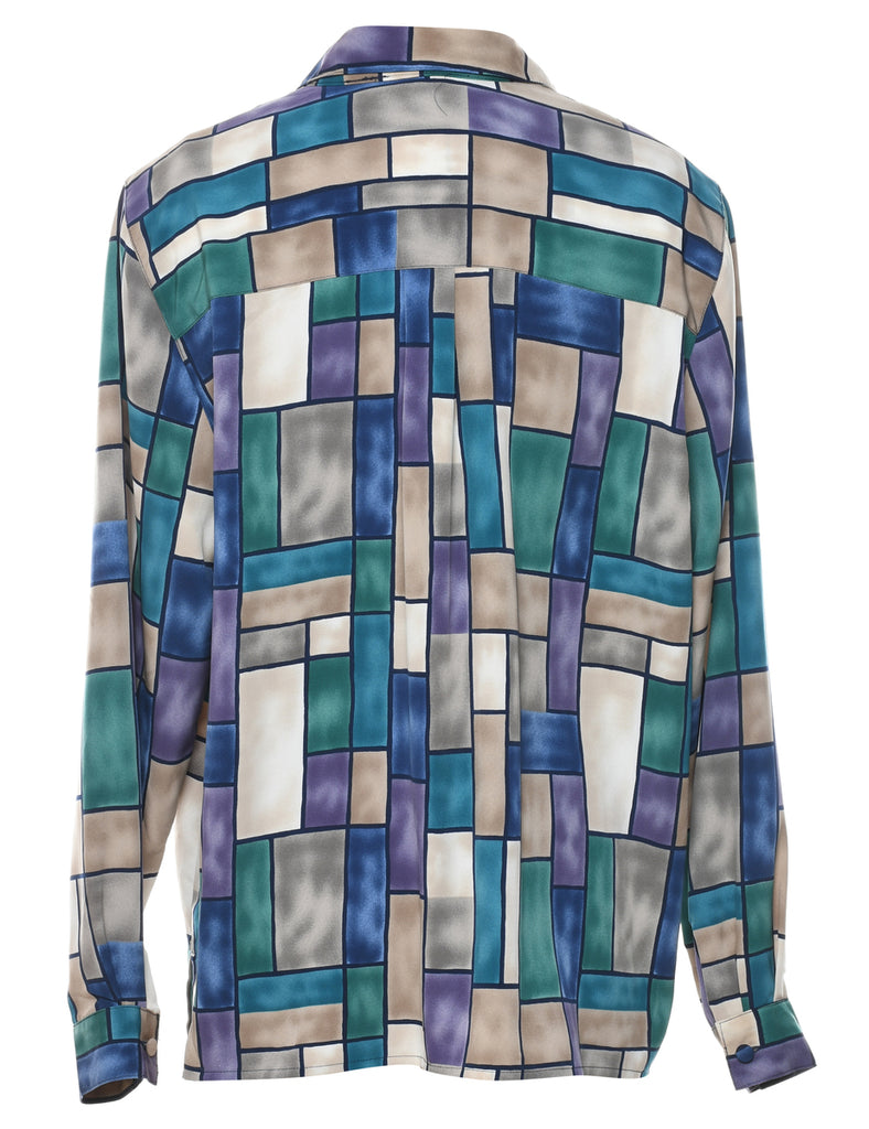 Alfred Dunner Geometric Print Multi-Colour Blouse - XL