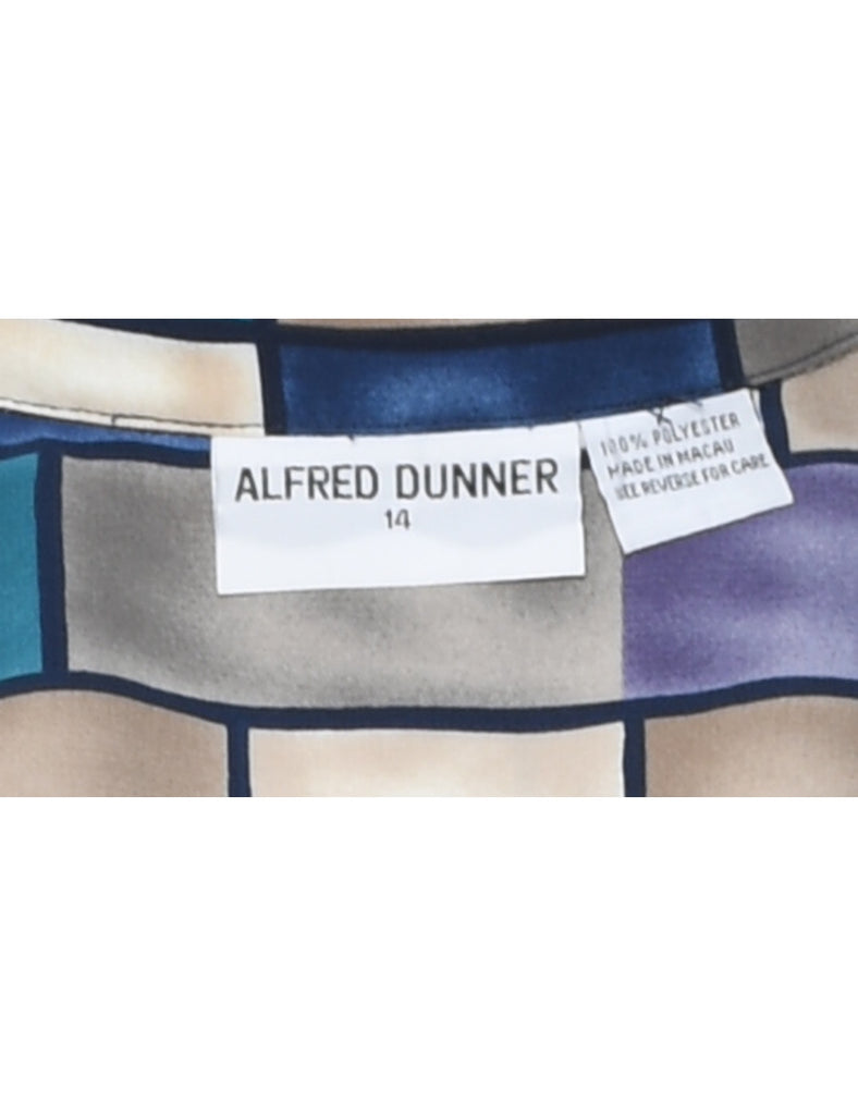 Alfred Dunner Geometric Print Multi-Colour Blouse - XL