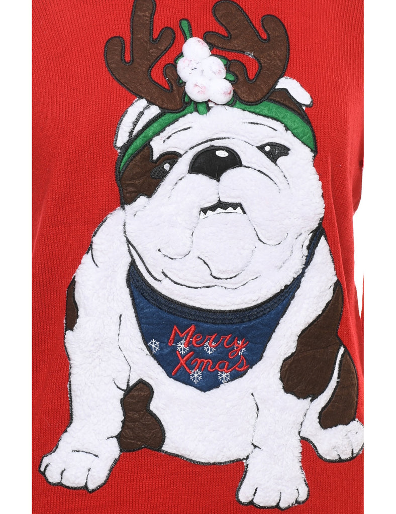 Animal Design Christmas Jumper - M