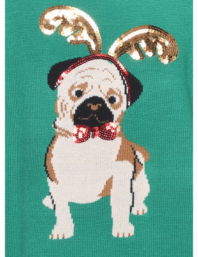 Animal Design Christmas Jumper - XL