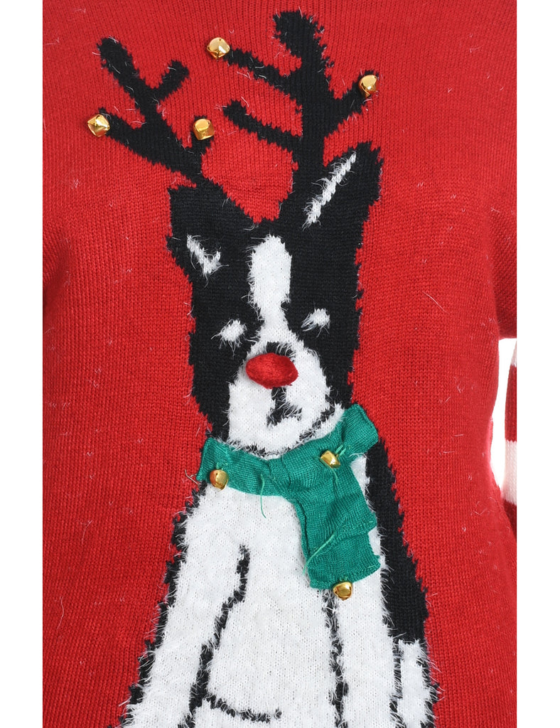 Animal Design Christmas Jumper - L
