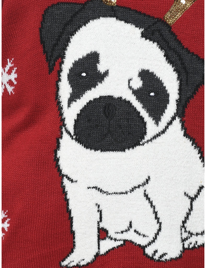 Animal Design Christmas Jumper - L