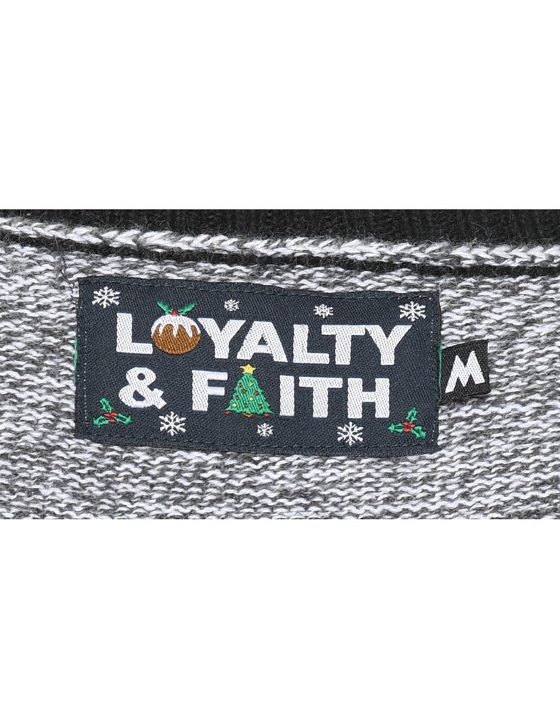 Animal Design Christmas Jumper - M