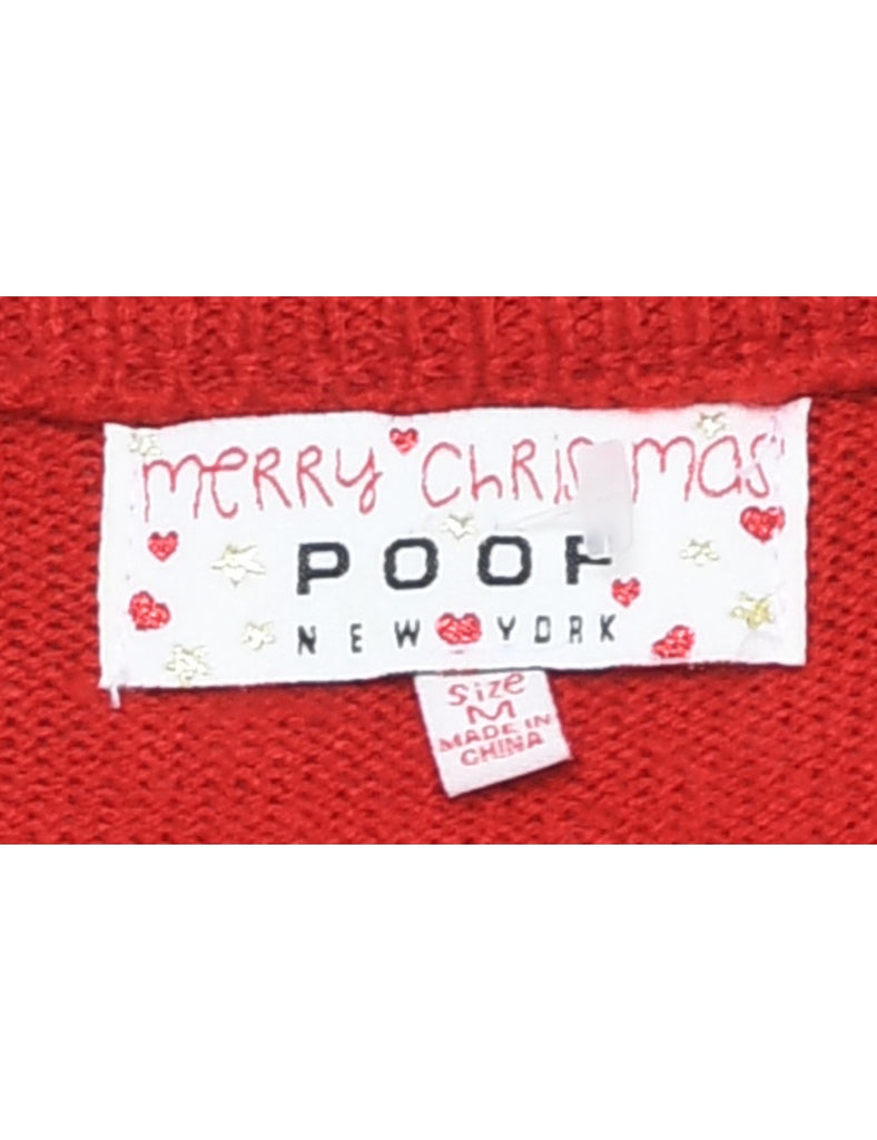 Animal Design Christmas Jumper - M