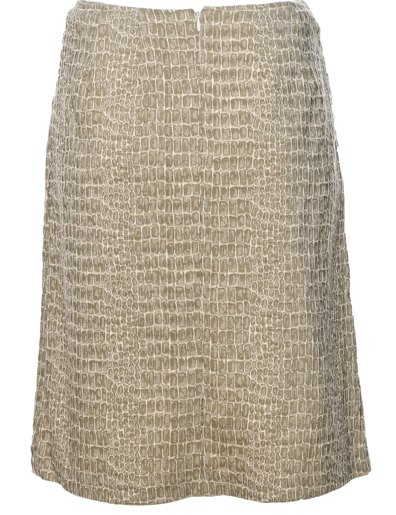 Animal Print A-line Skirt - M
