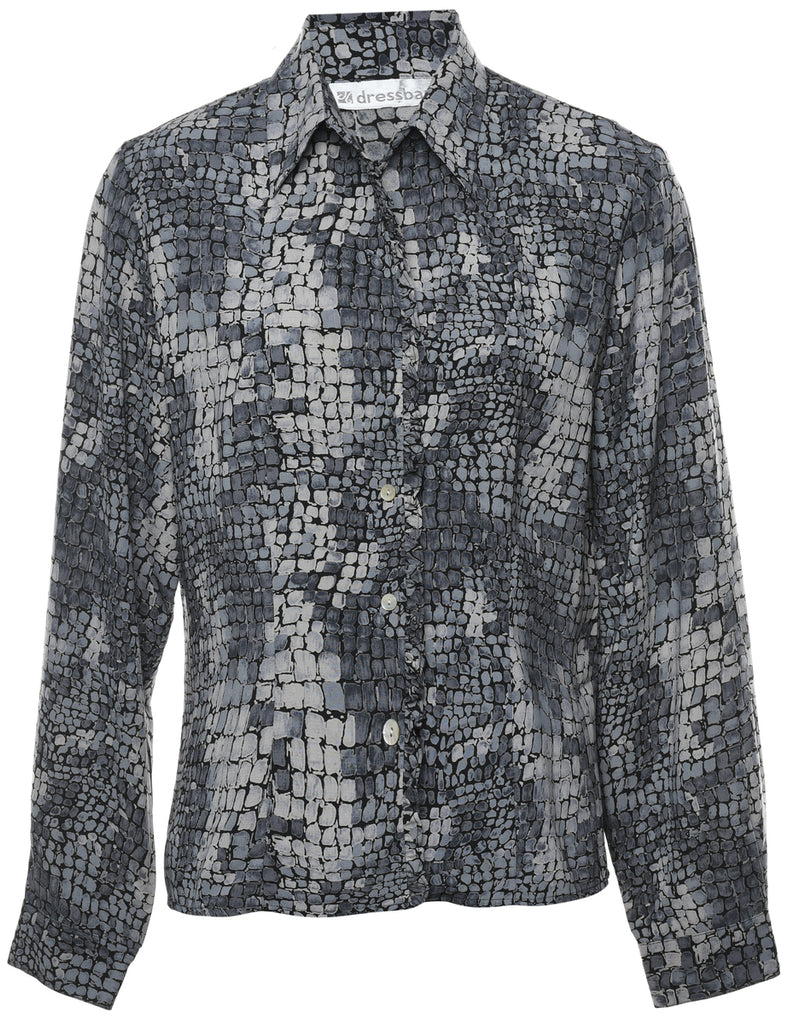 Animal Print Blouse - M