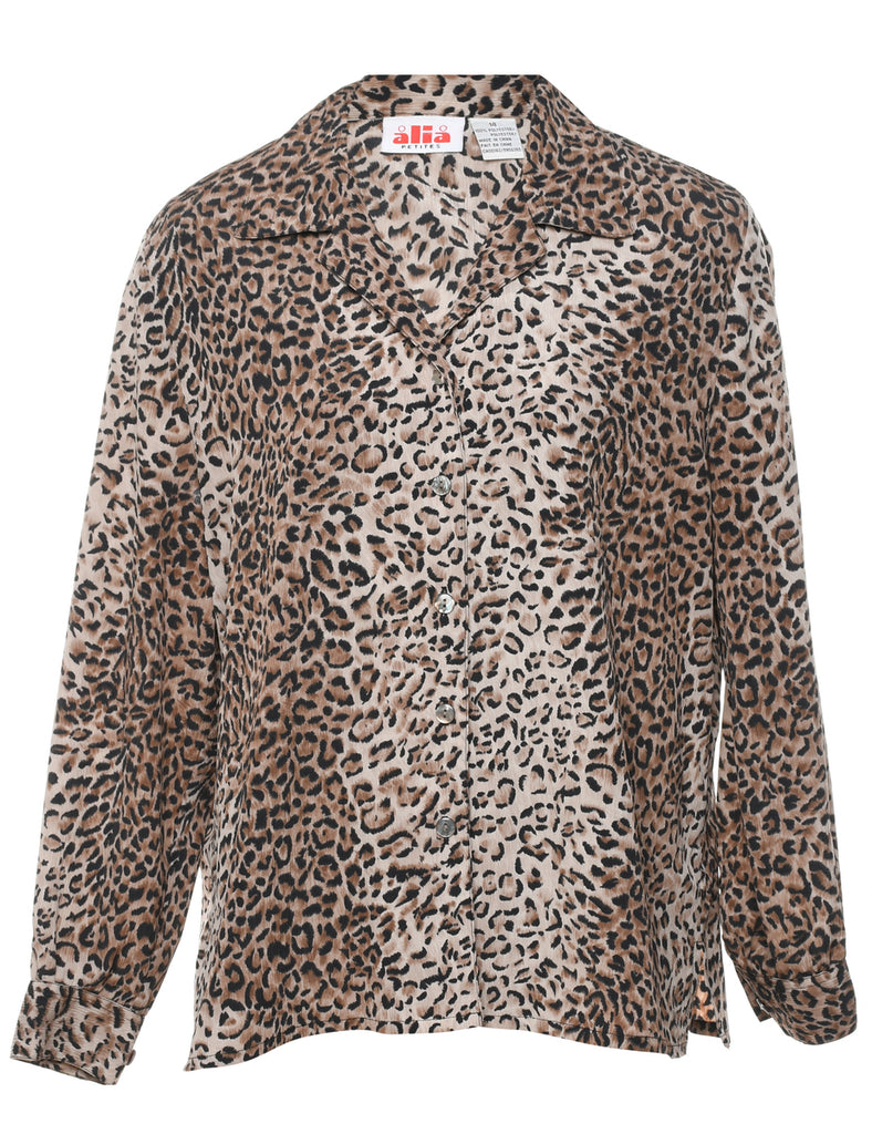 Animal Print Blouse - XL