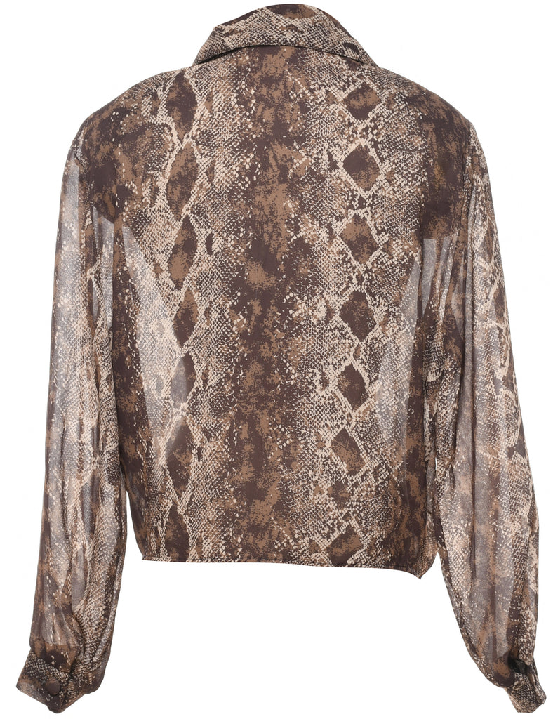 Animal Print Blouse - XL