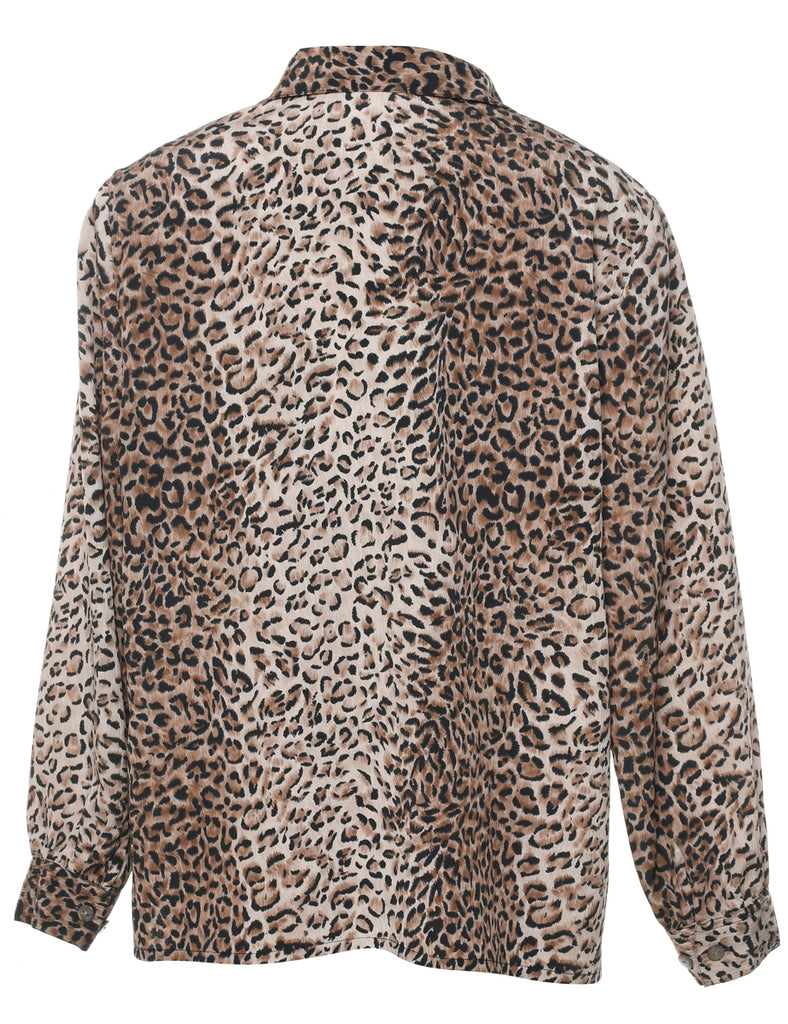 Animal Print Blouse - XL