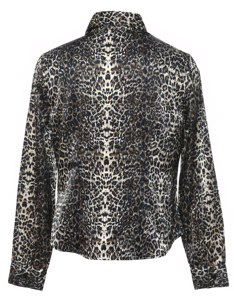 Animal Print Blouse - S