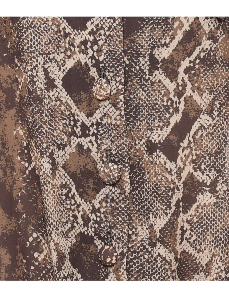 Animal Print Blouse - XL