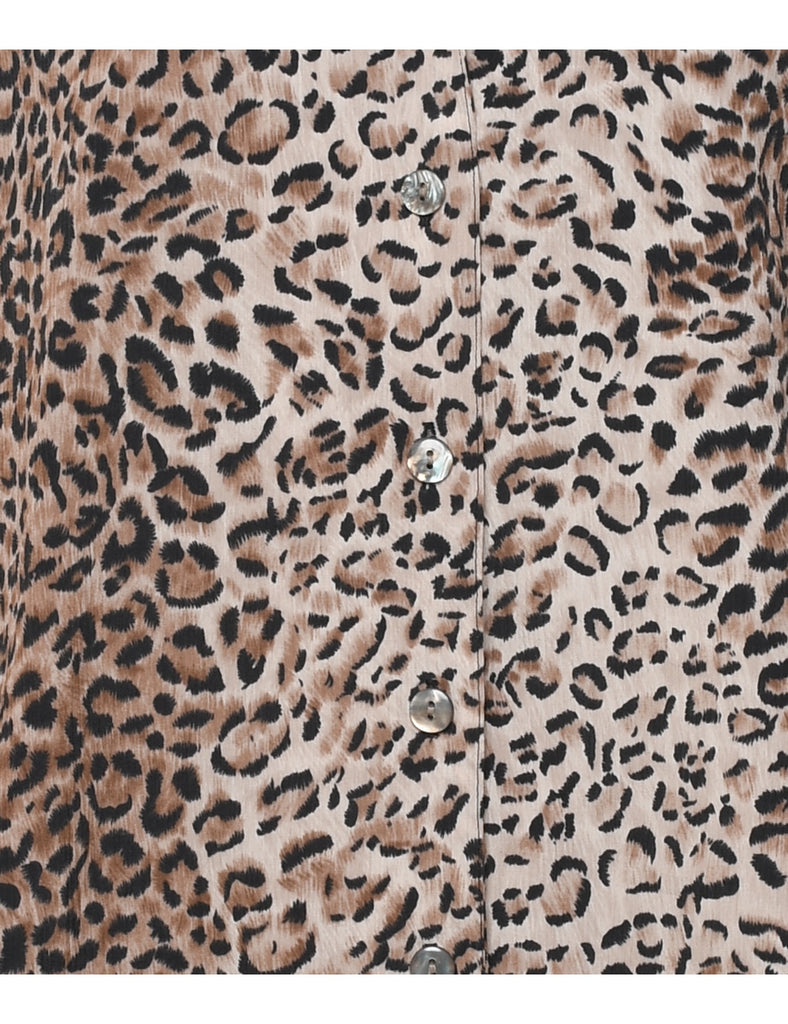 Animal Print Blouse - XL