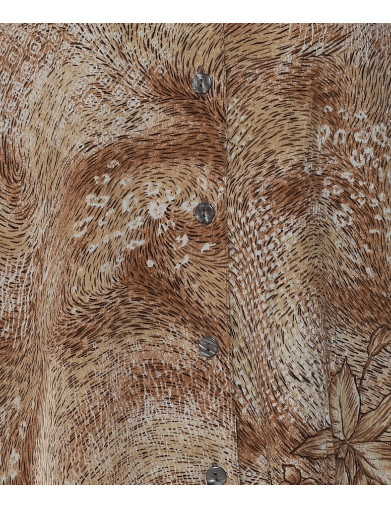 Animal Print Blouse - L