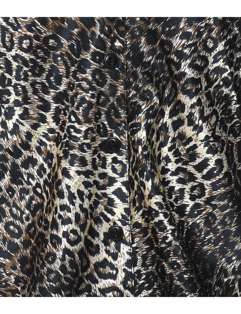 Animal Print Blouse - S