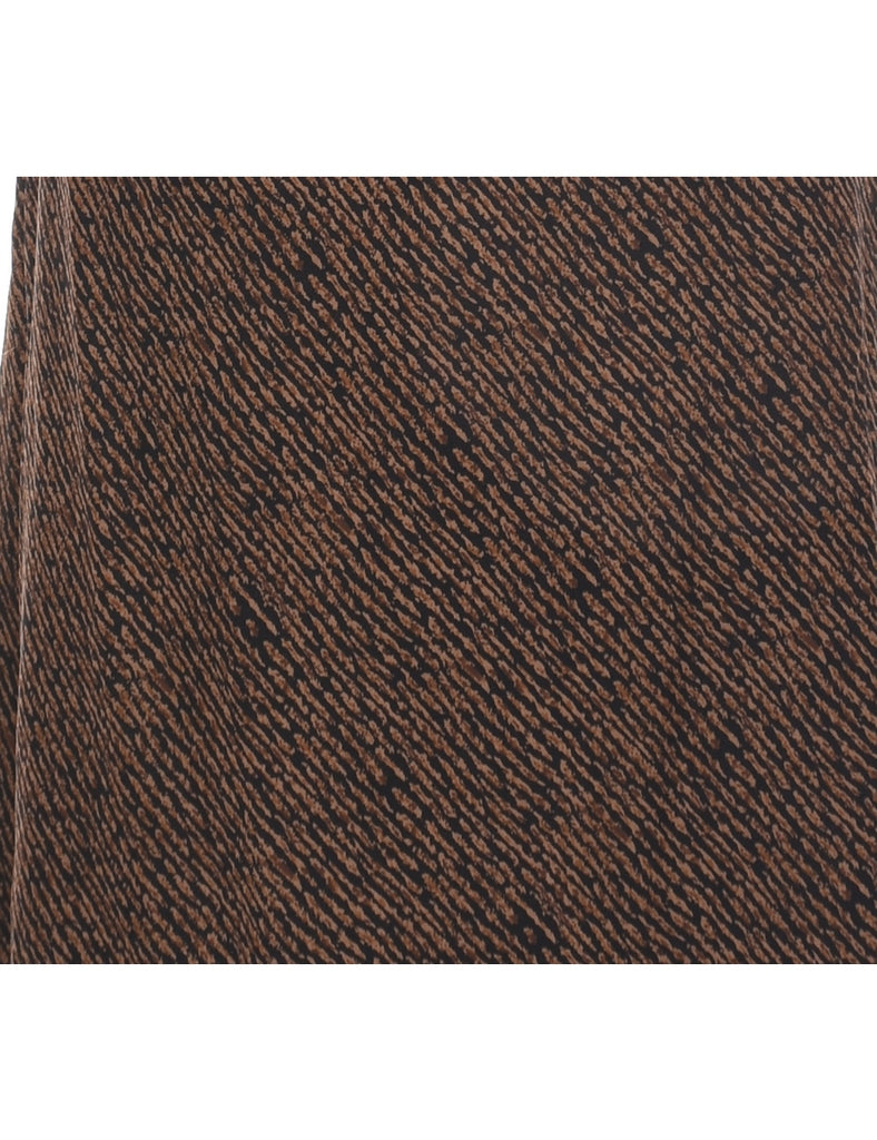 Animal Print Brown Dress - M
