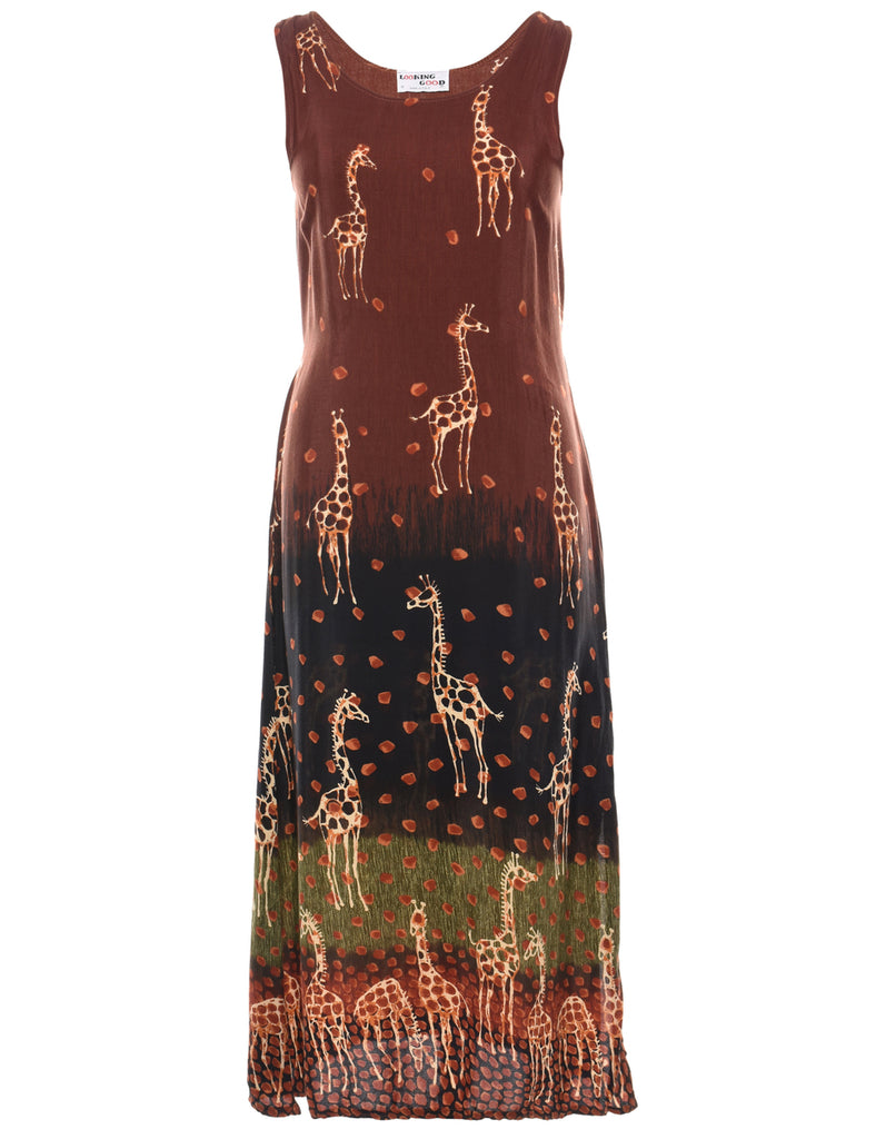 Animal Print Dress - S