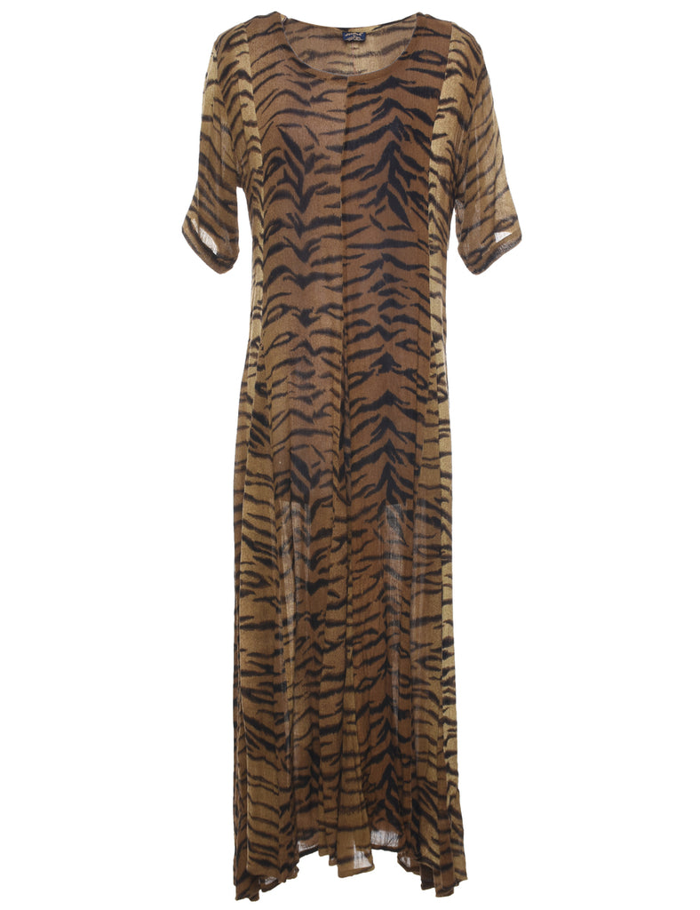 Animal Print Dress - L