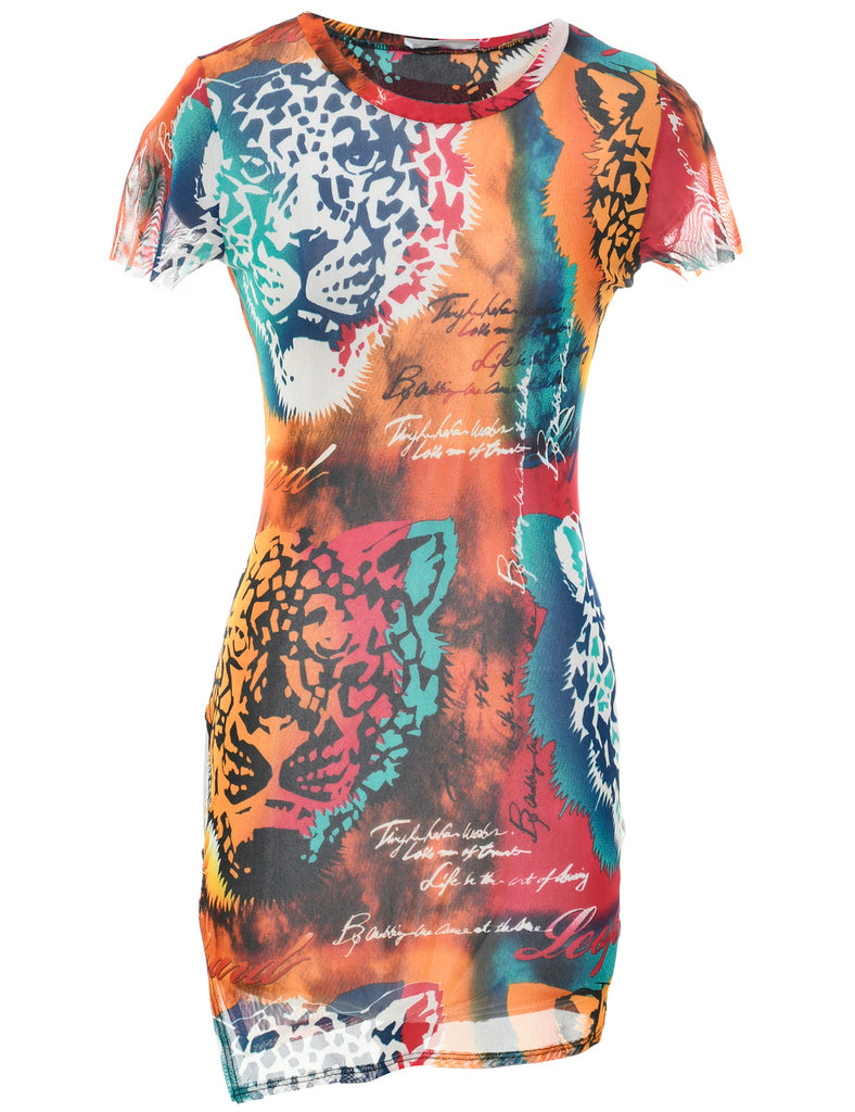Animal Print Dress - S