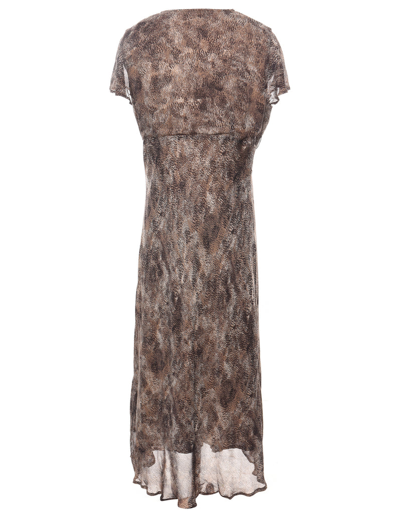 Animal Print Dress - L