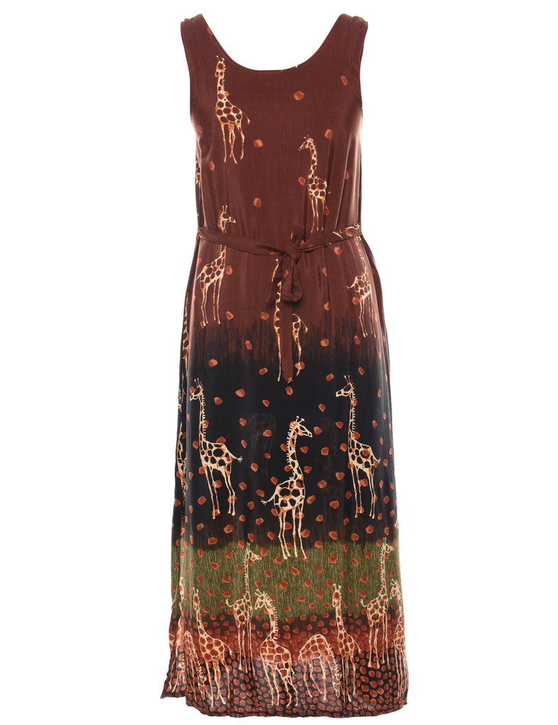 Animal Print Dress - S