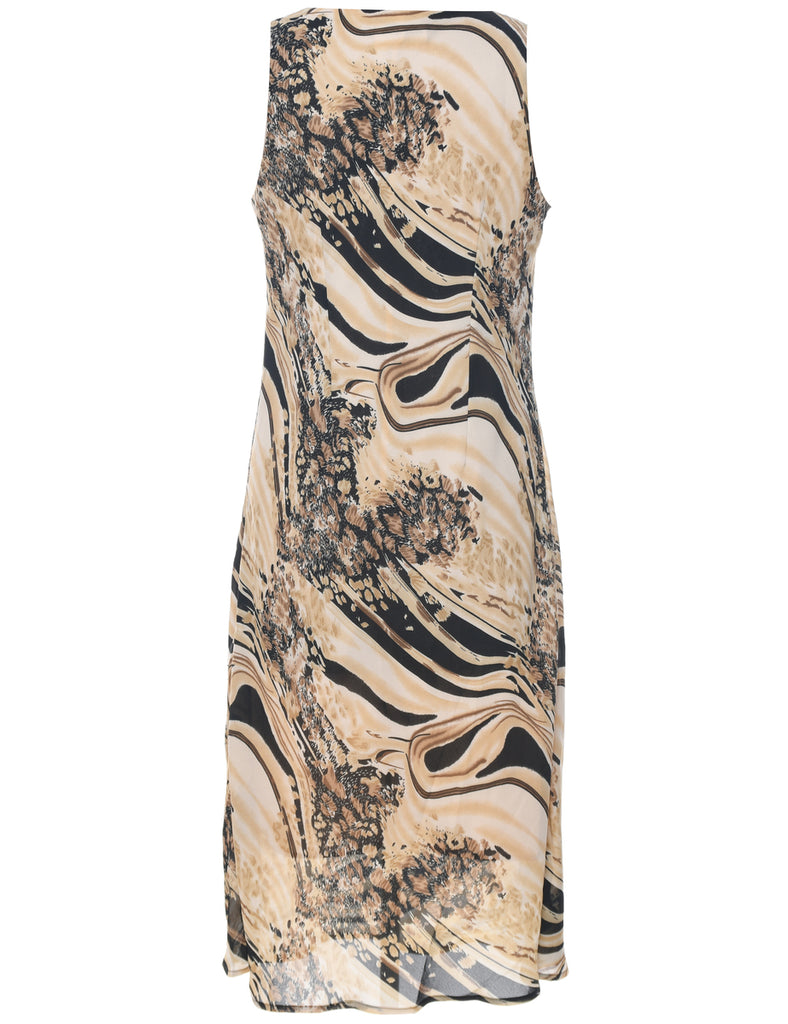 Animal Print Dress - L