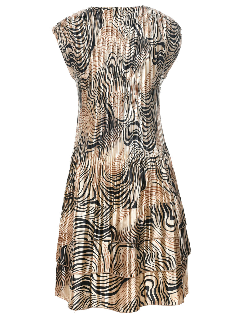 Animal Print Dress - L