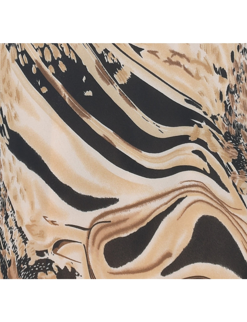 Animal Print Dress - L