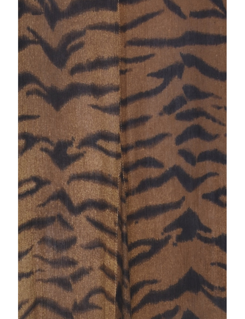 Animal Print Dress - L