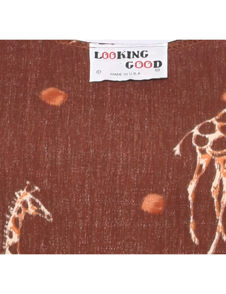 Animal Print Dress - S
