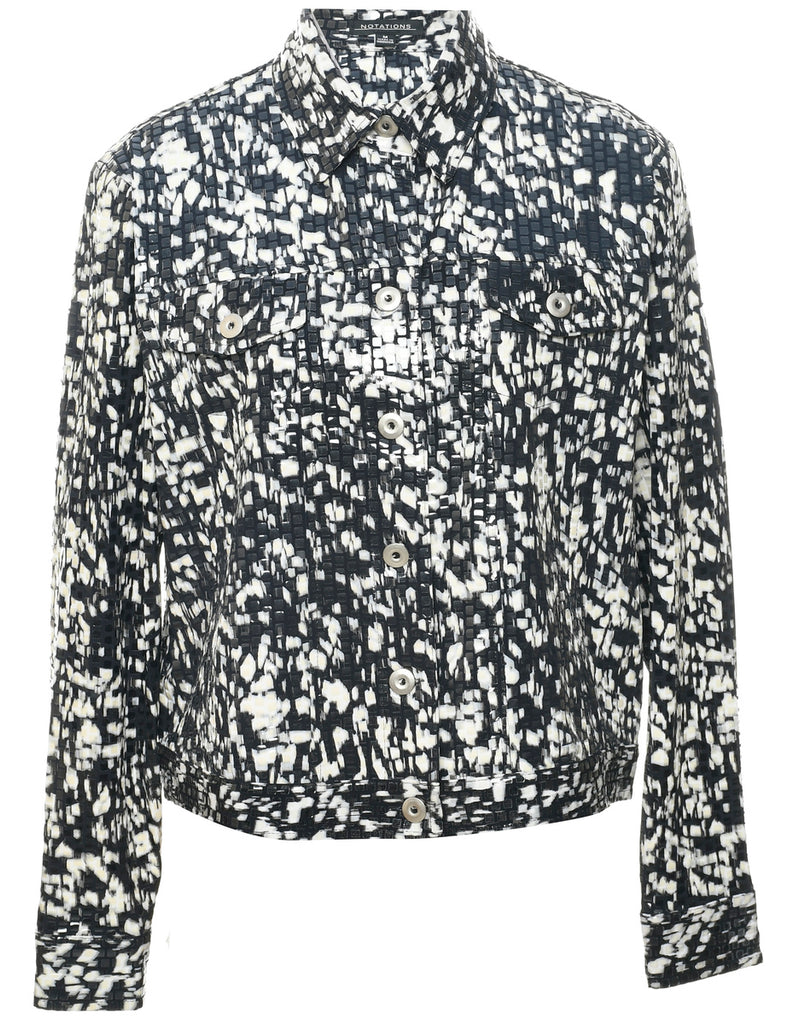 Animal Print Evening Jacket - M